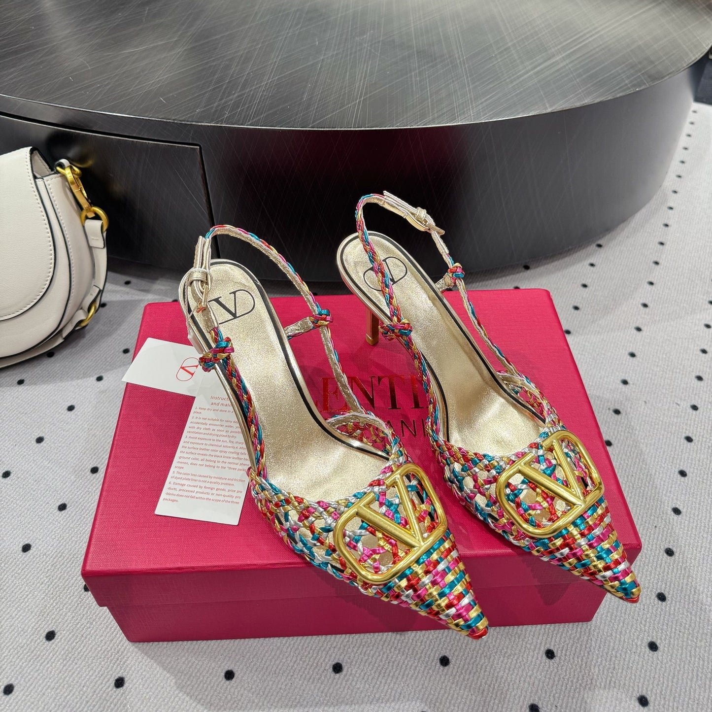 VT 25 Weaving Slingback Mutilcolor Sheepskin 326700