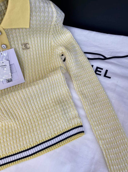CC 25 Polo Collar Wool Tencel Nylon