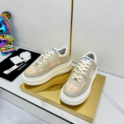 CC 25 Platform Sneaker Orange Nude Cowhide 312951