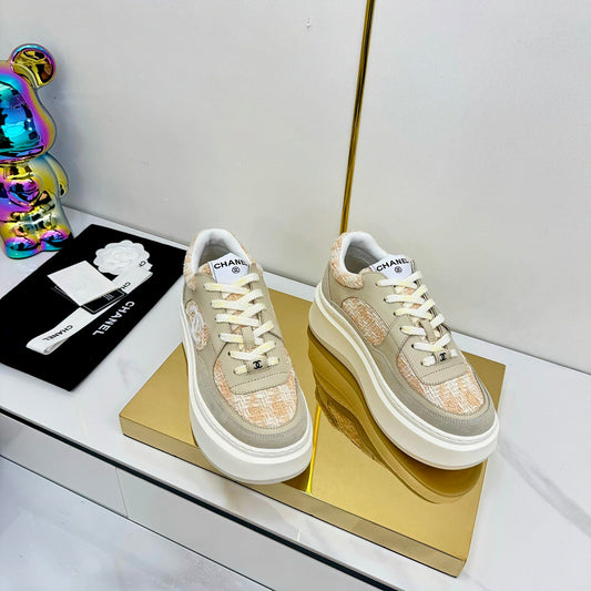 CC 25 Platform Sneaker Orange Nude Cowhide 312951