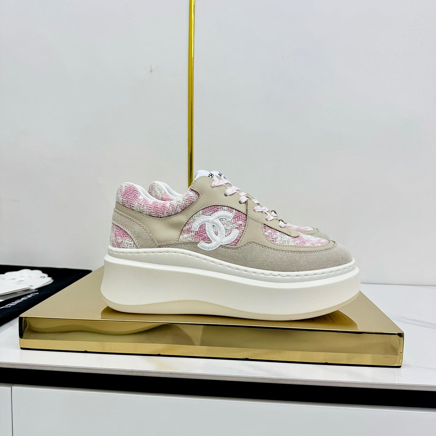 CC 25 Platform Sneaker Pink Nude Cowhide 312953