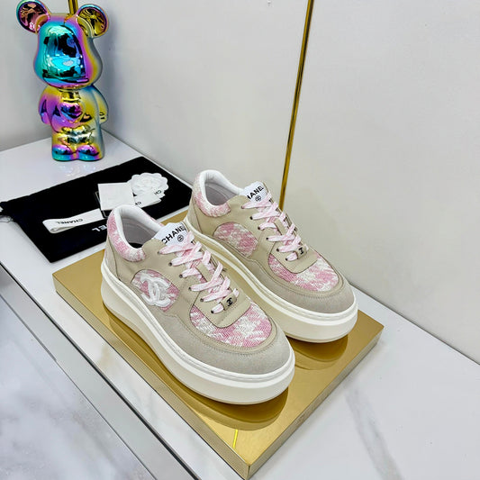 CC 25 Platform Sneaker Pink Nude Cowhide 312953