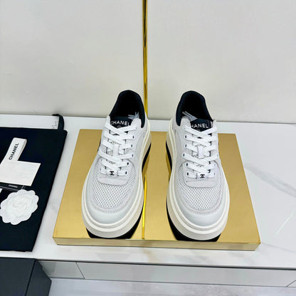 CC 25 Platform Sneaker White Cowhide 312954