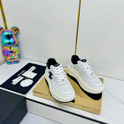 CC 25 Platform Sneaker White Cowhide 312954