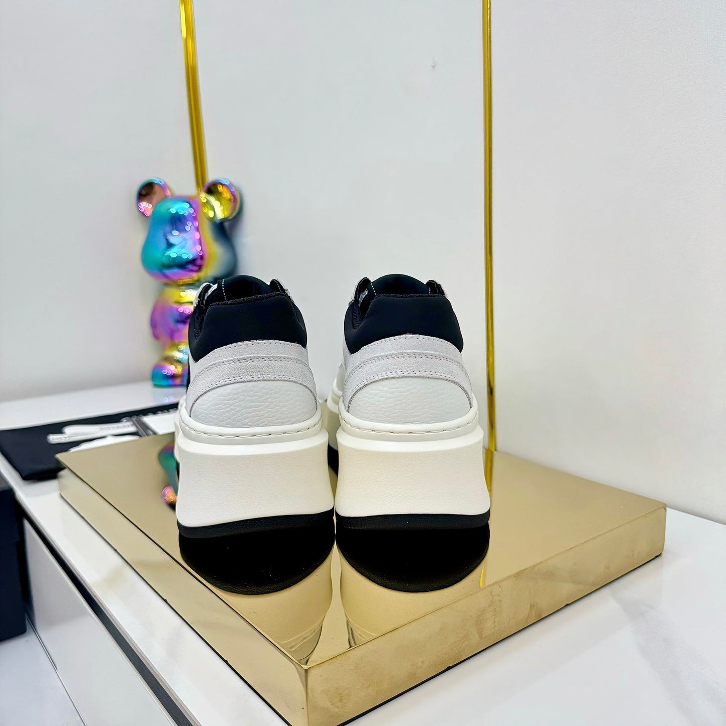 CC 25 Platform Sneaker White Cowhide 312954