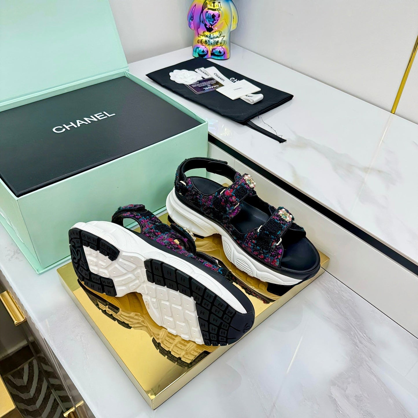 CC 25 Dad Sandals Multicolor Suede 331168