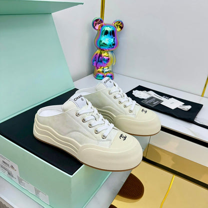 CC 25 Mules Sneaker Beige Calfskin 331184