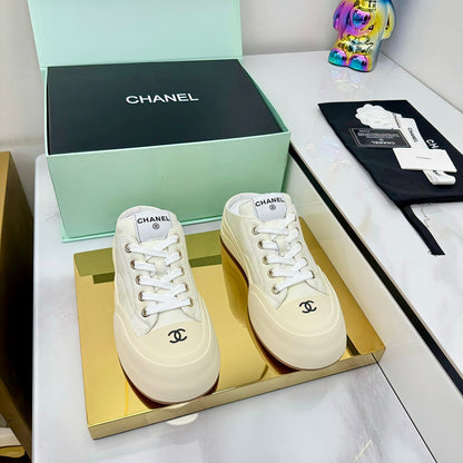 CC 25 Mules Sneaker Beige Calfskin 331184