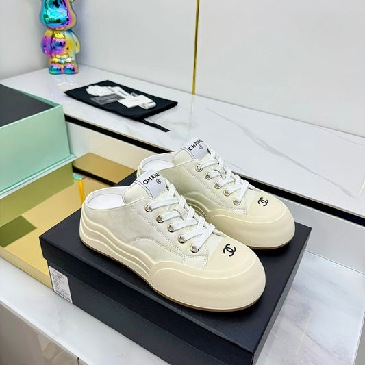 CC 25 Mules Sneaker Beige Calfskin 331184