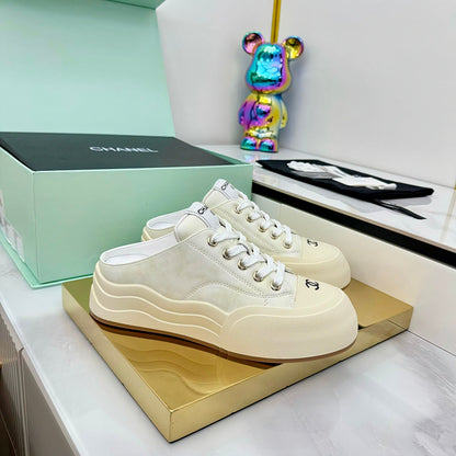 CC 25 Mules Sneaker Beige Calfskin 331184