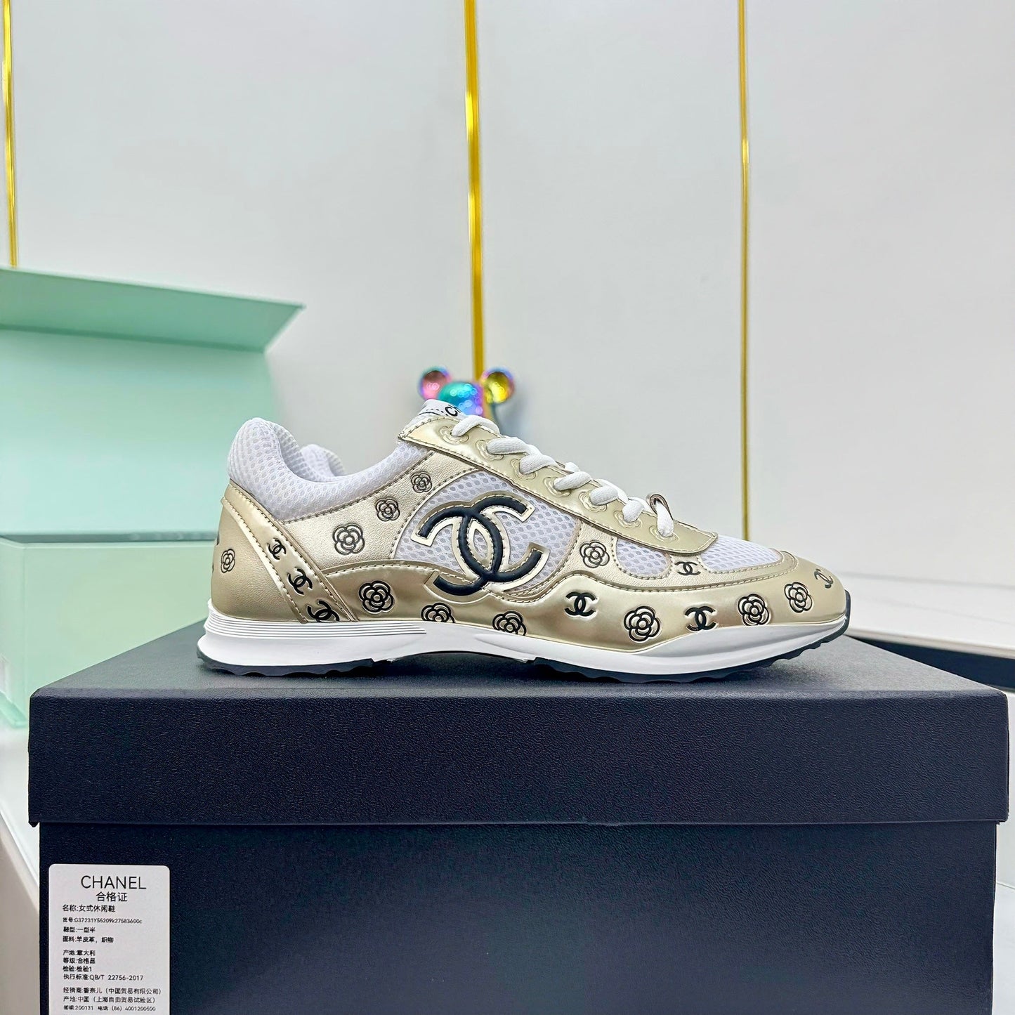 CC 25 Sneaker Gold Cowhide 331215