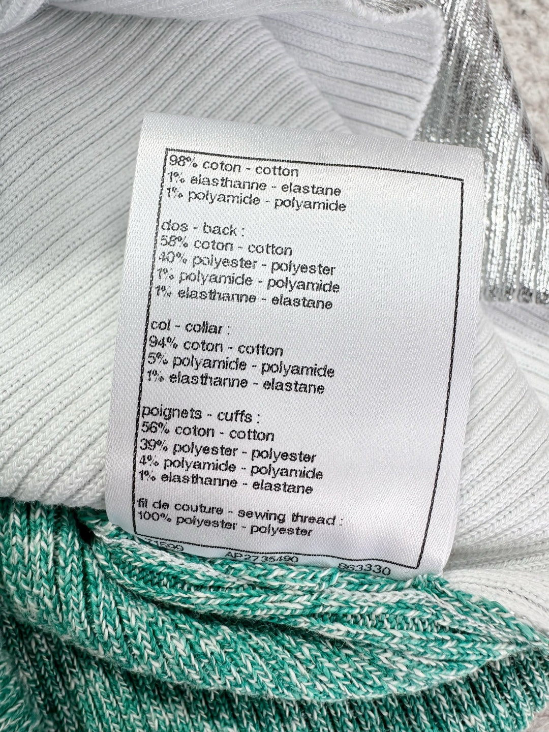 CC 25 Short Sleeves T- shirt Silver Cotton