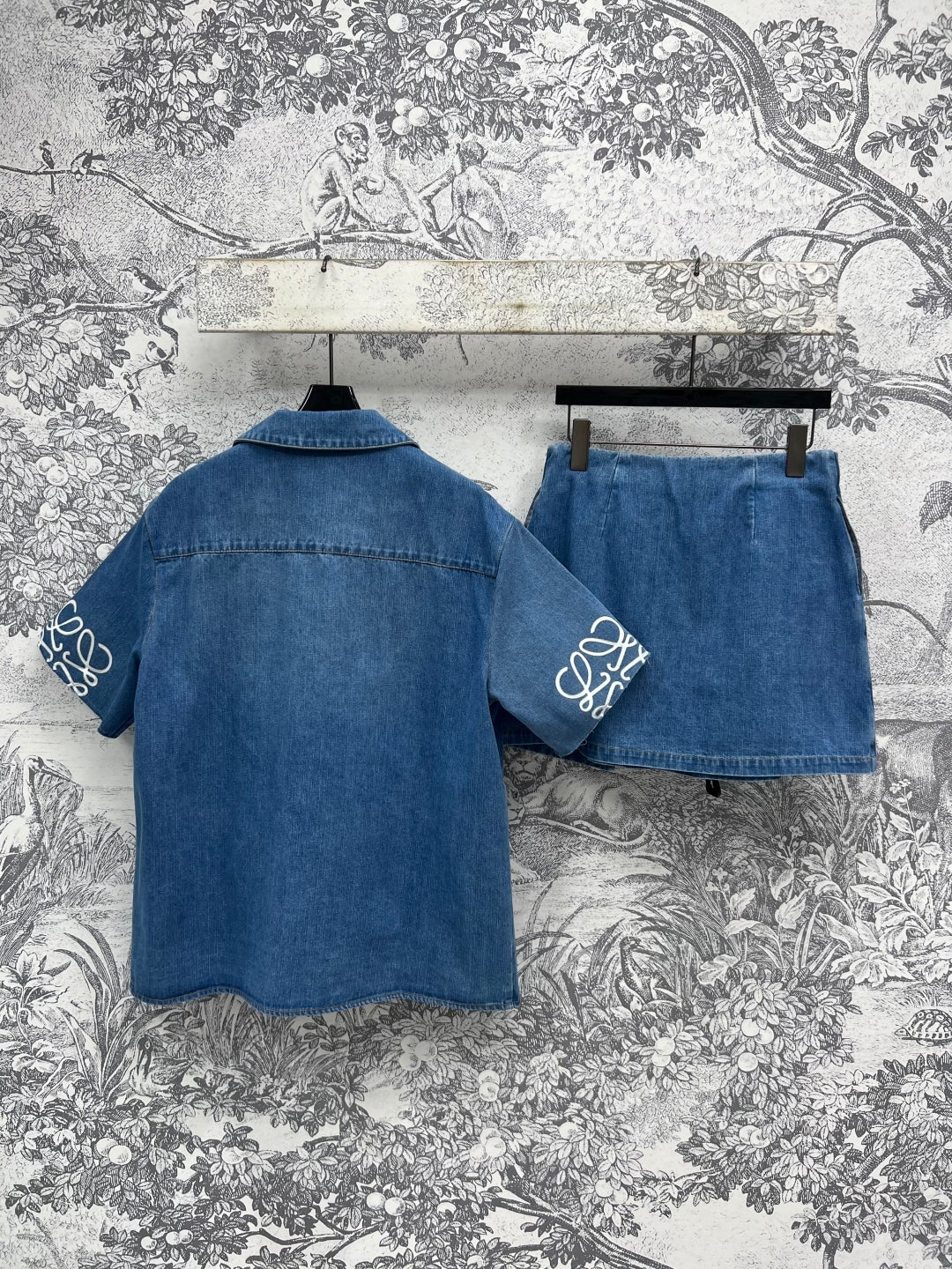 Loewe 25 Denim Set Blue Cotton