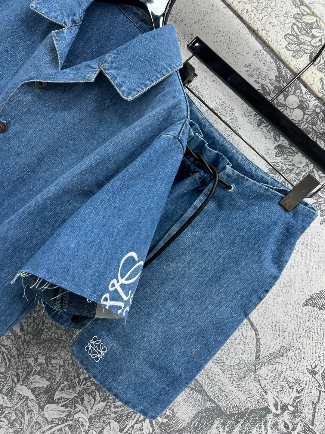 Loewe 25 Denim Set Blue Cotton