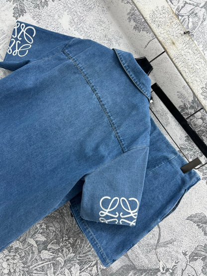 Loewe 25 Denim Set Blue Cotton