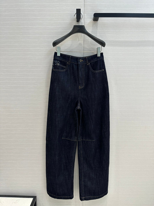 Loewe 25 Sickle Jeans Dark Blue Denim Cotton
