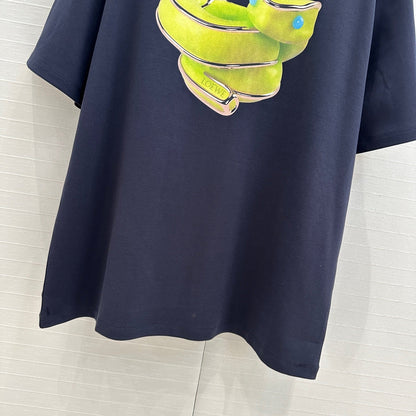 Loewe 25 T-shirt Dark Blue Cotton