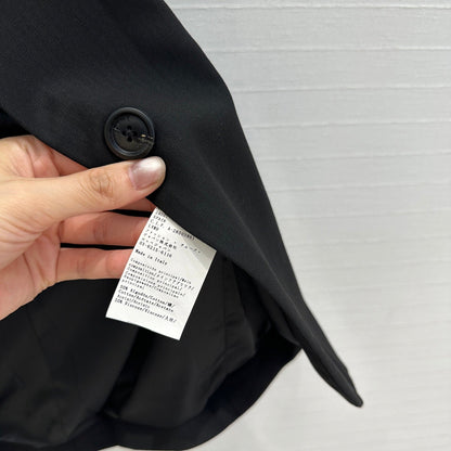 Loewe Striped Suit Jacket Black Cotton