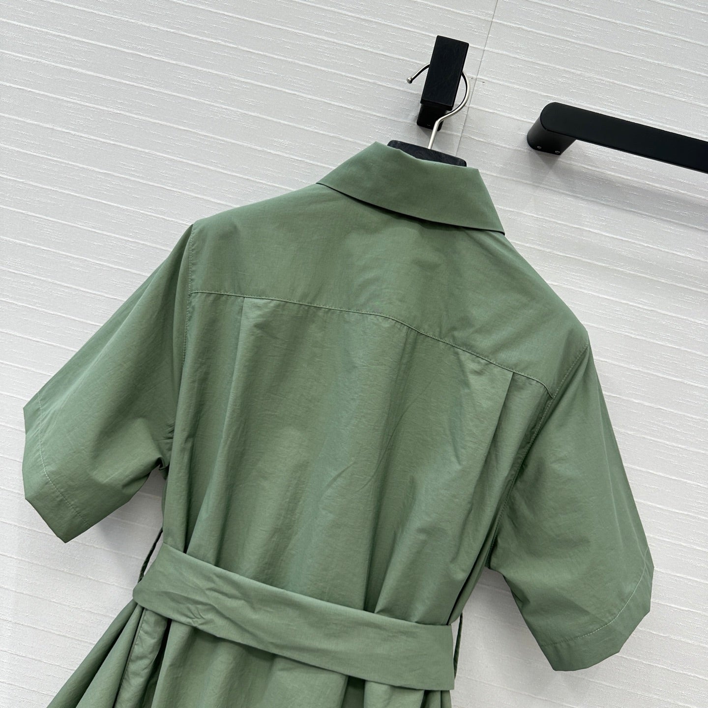 Loewe Short-sleeved Dress Green Cotton