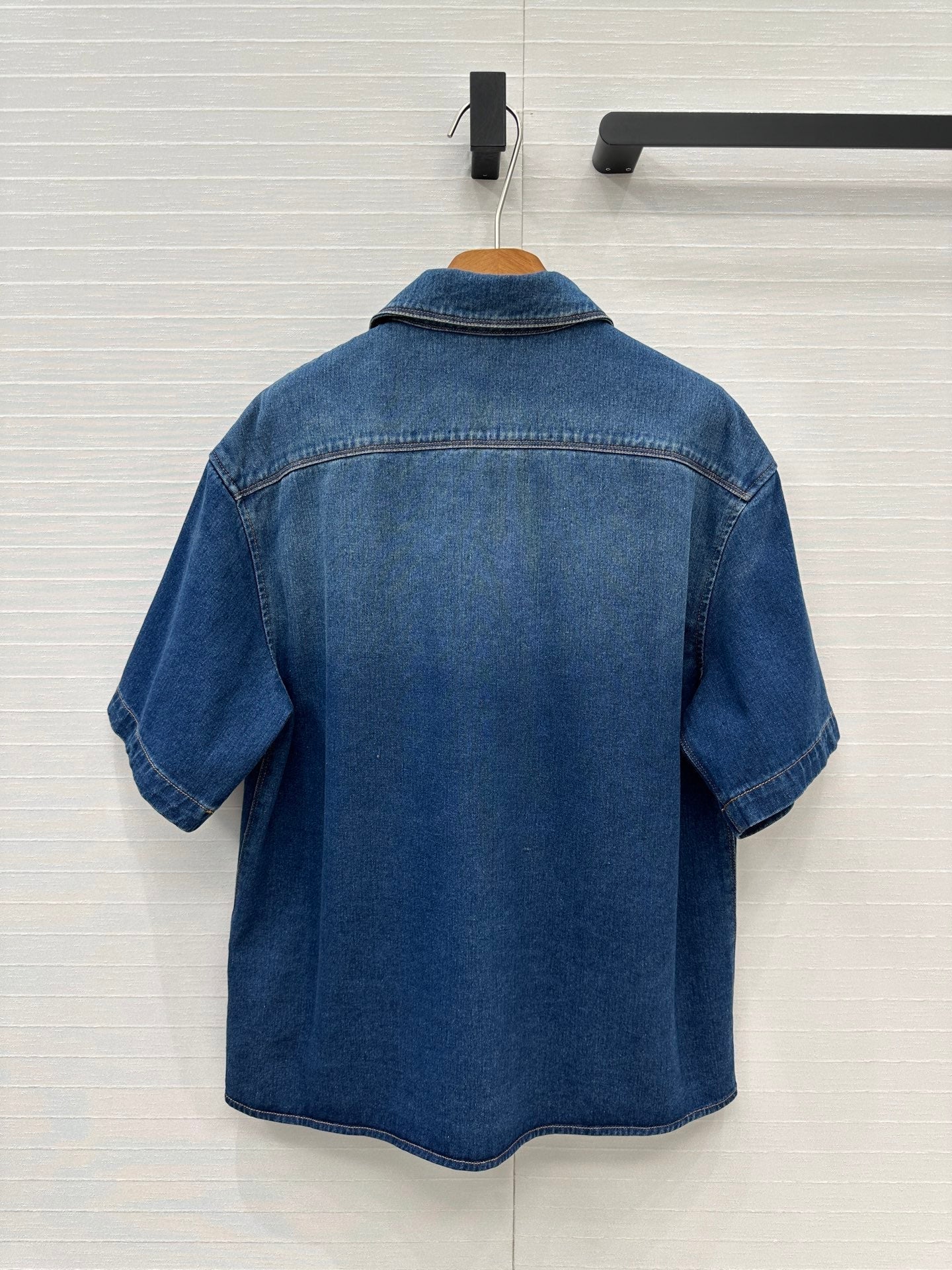 Loewe Denim Short-sleeved Shirt Blue Cotton