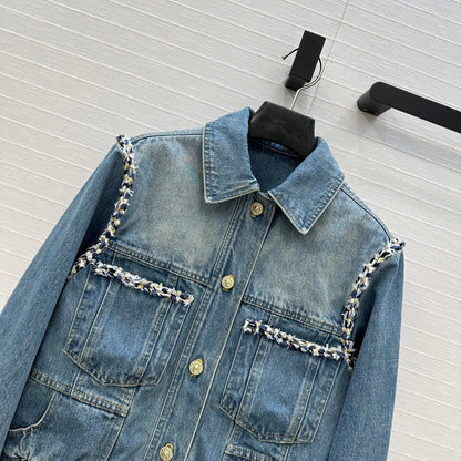 CC 25 Denim Jacket Blue Cotton