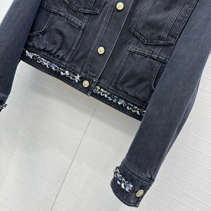 CC 25 Denim Jacket Black Cotton