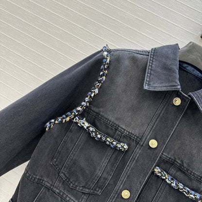 CC 25 Denim Jacket Black Cotton