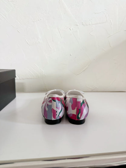 Ballet Flats Pink Cloth