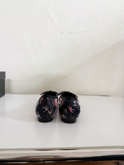 Ballet Flats Black Cloth