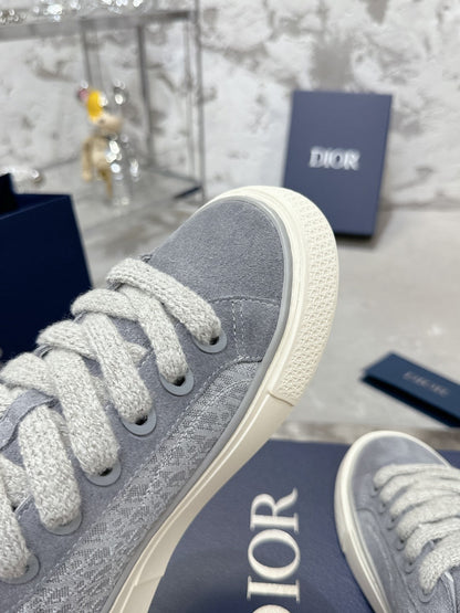 B33 Sneaker 30mm Dark Grey Mix Light Grey Monogram Suede 103966