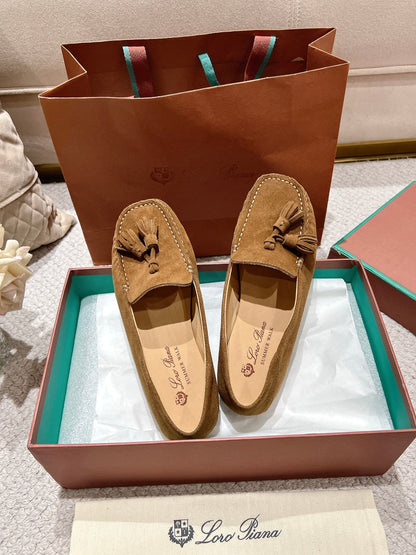 LP Dot sole walk mocassin Copper Brown  Suede 215001