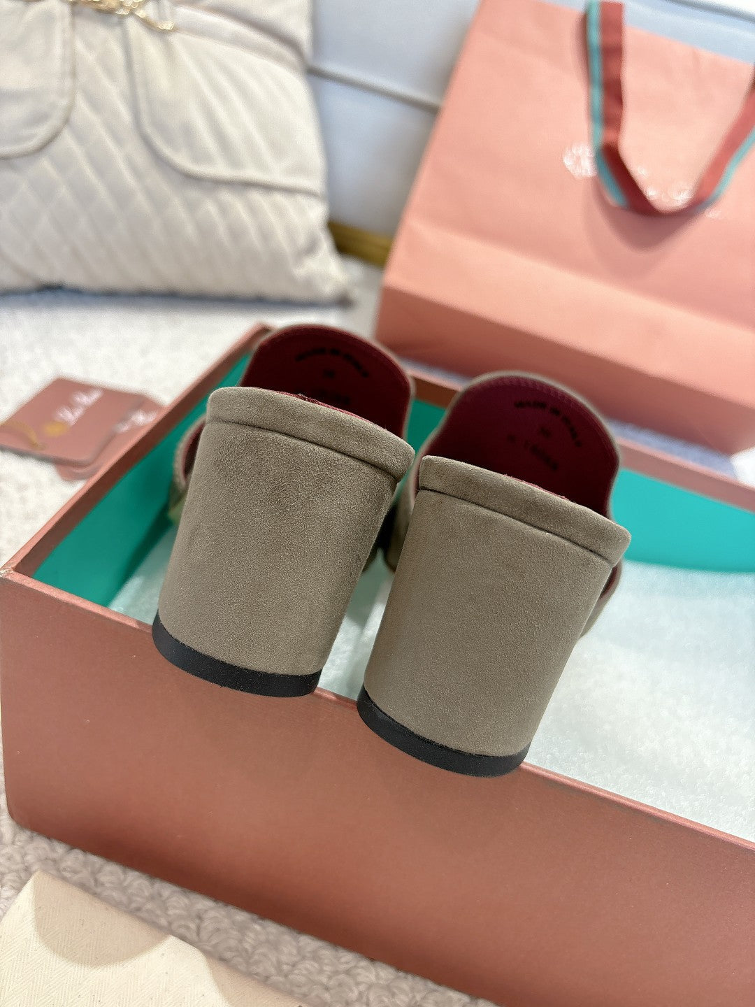 LP 25C Summer Charms Mules 55MM Army green Suede 215022