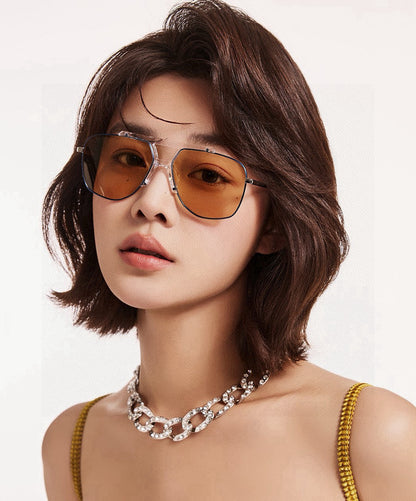 LOW NOSE BRIDGE FIT SUNGLASSES G9314 IN METAL AND ACETATE