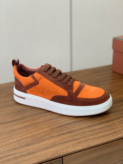 LP NEWPORT WALK SNEAKERS ORANGE SUEDE