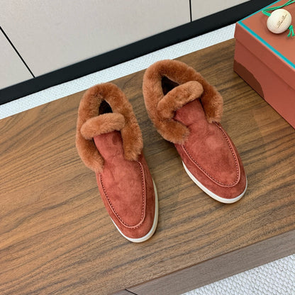 LP Open Walk Chukka Boot Rust Suede Lamb Fur