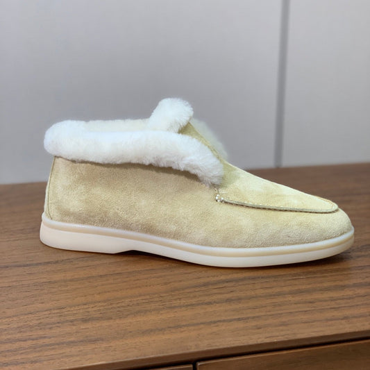 LP Open Walk Chukka Boot Light Lime Suede Lamb Fur