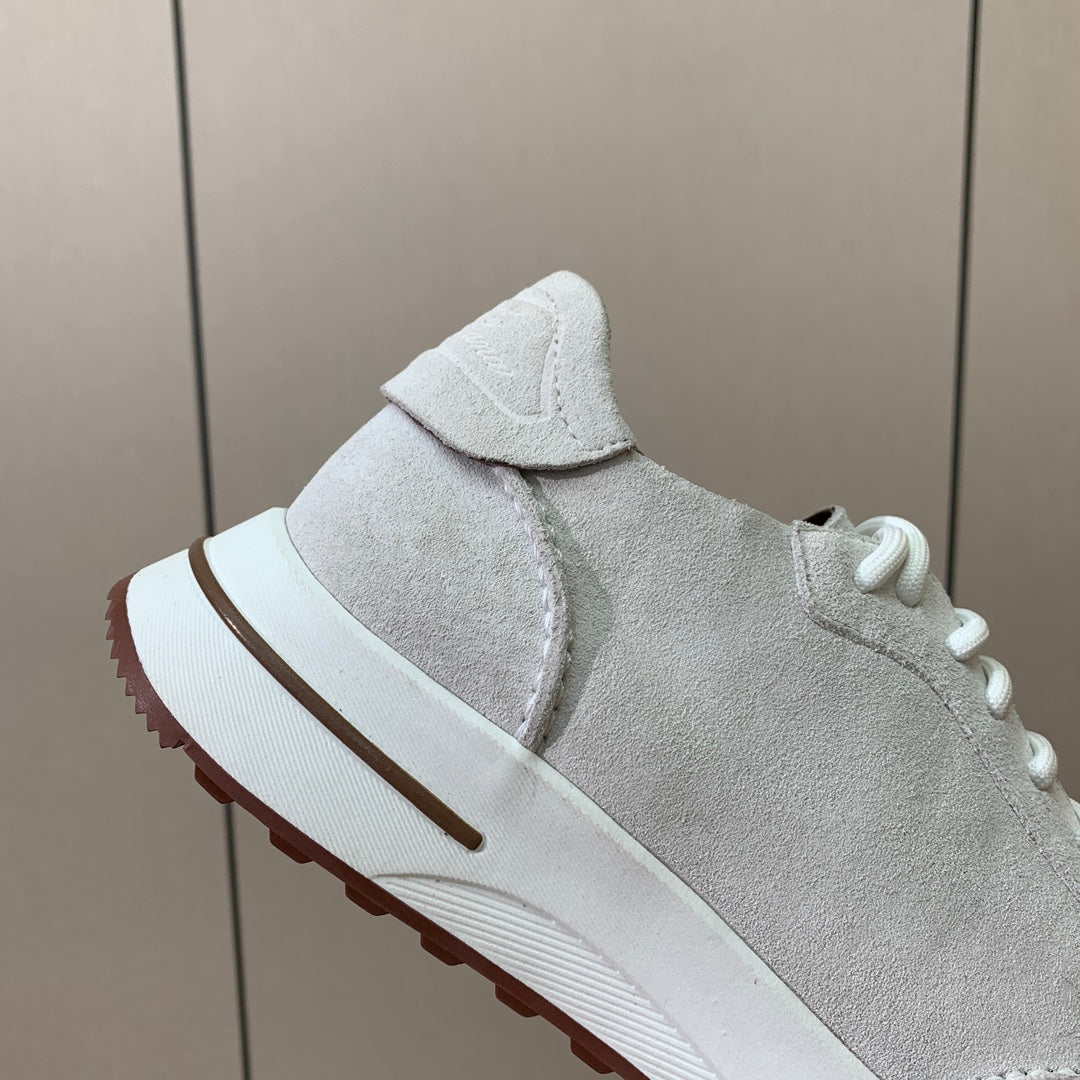 LP Week-End Walk Sneaker In White Suede 984397