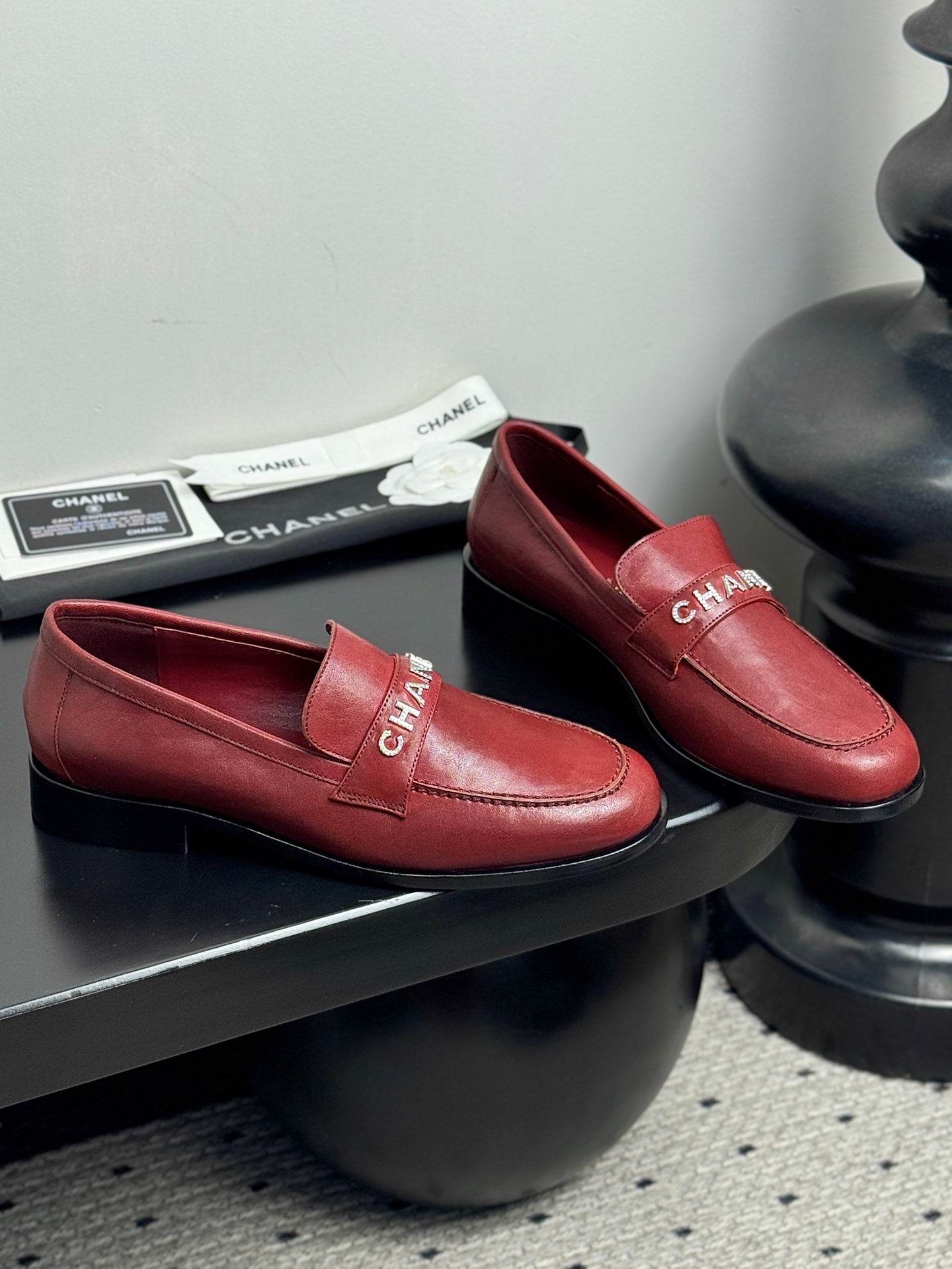 CC 25 Loafers Dark Red Cowhide 329802