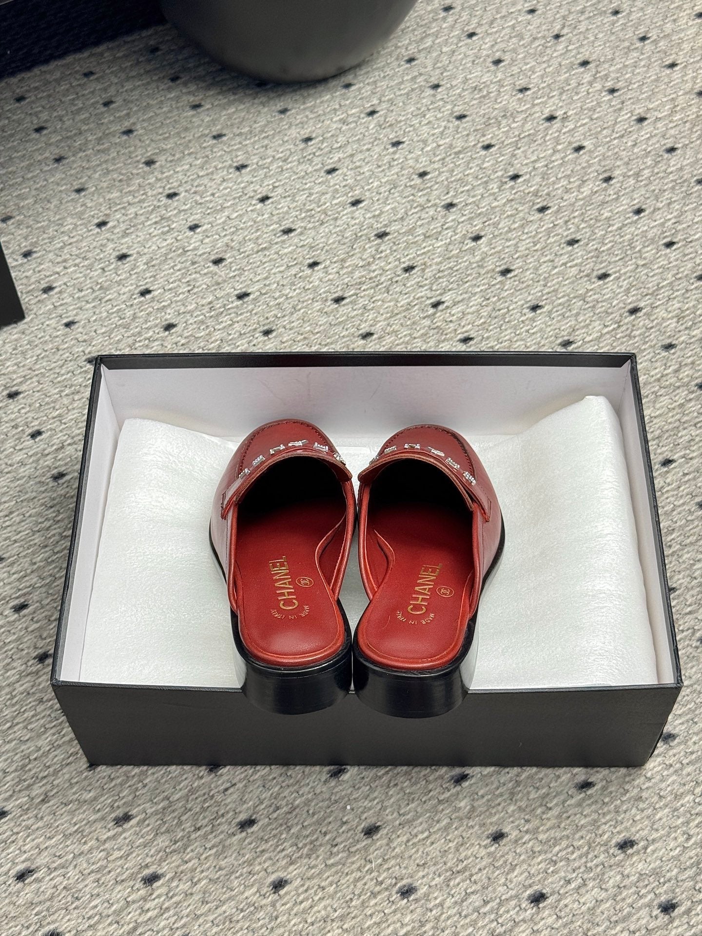 CC 25 Mules Dark Red Cowhide 329803