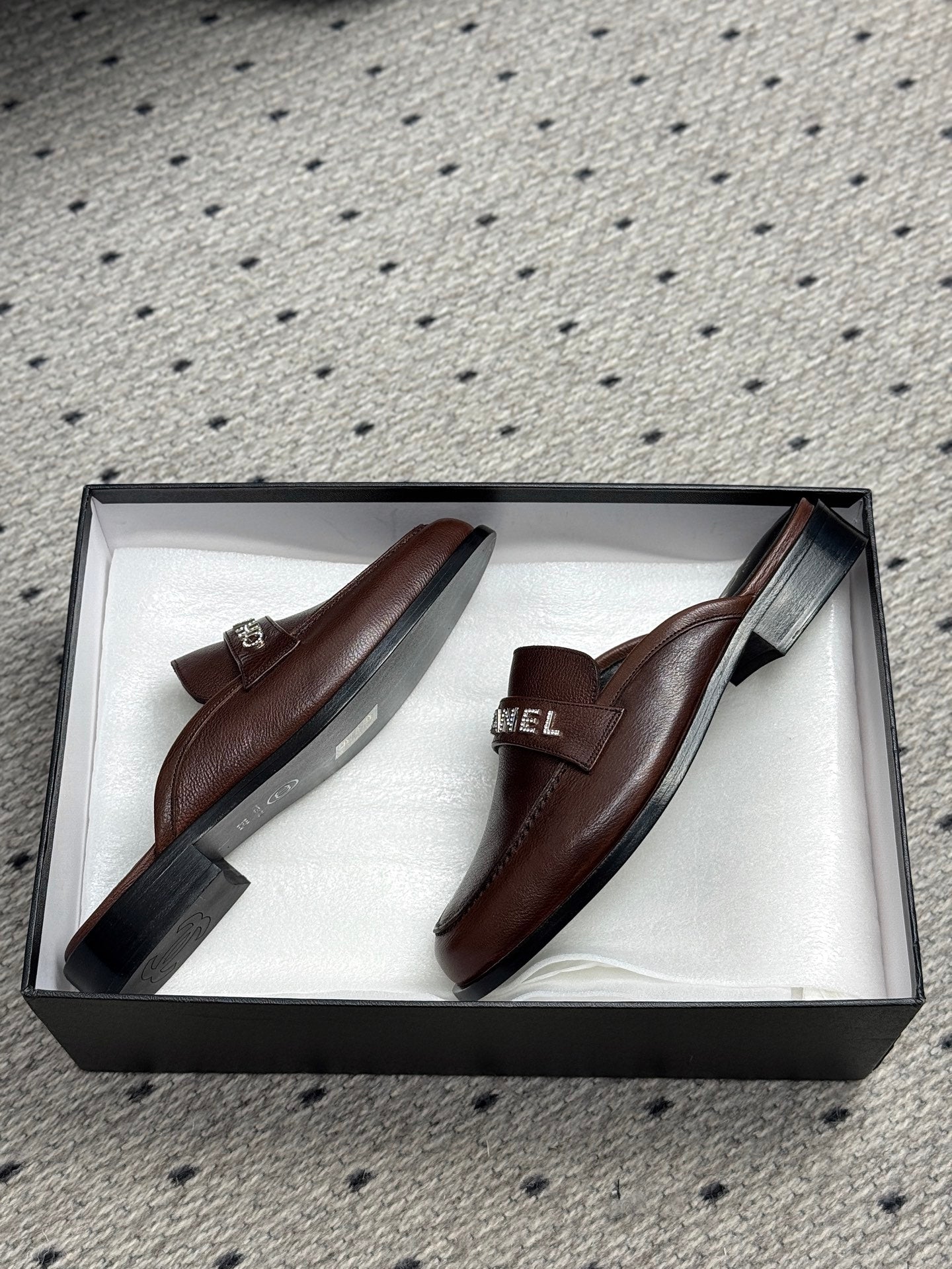 CC 25 Mules Dark Brown Cowhide 329805