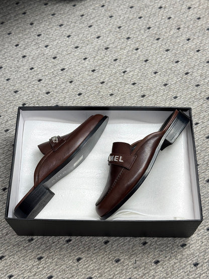 CC 25 Mules Dark Brown Cowhide 329805