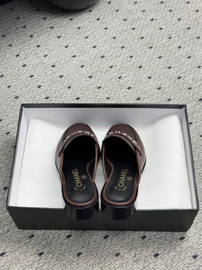 CC 25 Mules Dark Brown Cowhide 329805