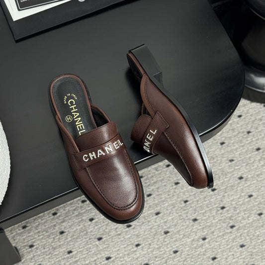 CC 25 Mules Dark Brown Cowhide 329805