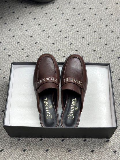 CC 25 Mules Dark Brown Cowhide 329805