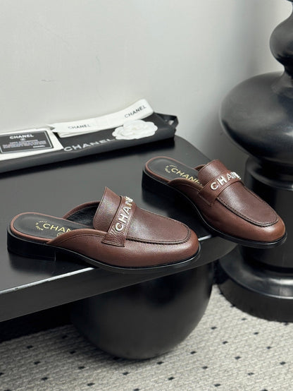 CC 25 Mules Dark Brown Cowhide 329805