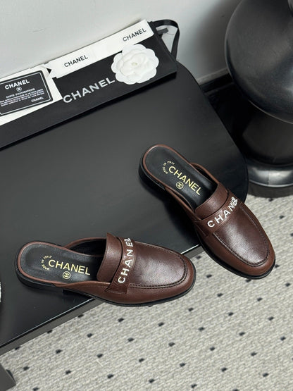 CC 25 Mules Dark Brown Cowhide 329805