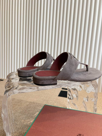 LP 25C Thong Slide Sandal Koala Brown Suede 208104