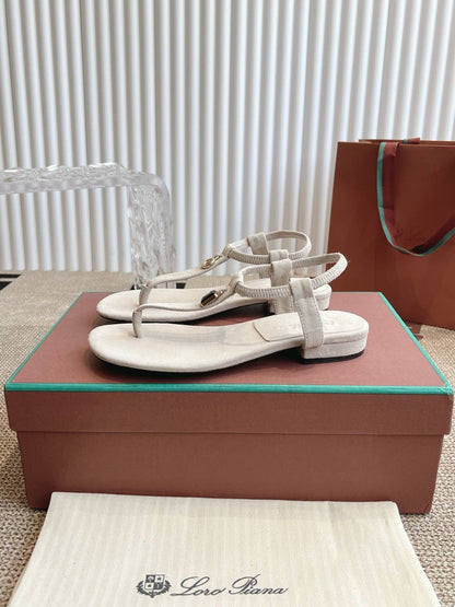 LP 25C Mindil Sandal White Suede 208094