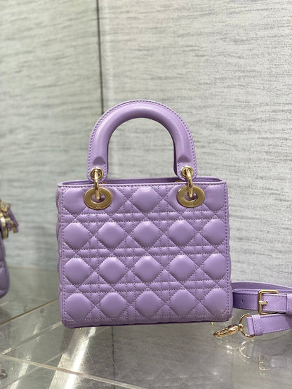 Lady Bag 20cm Violet Lambskin