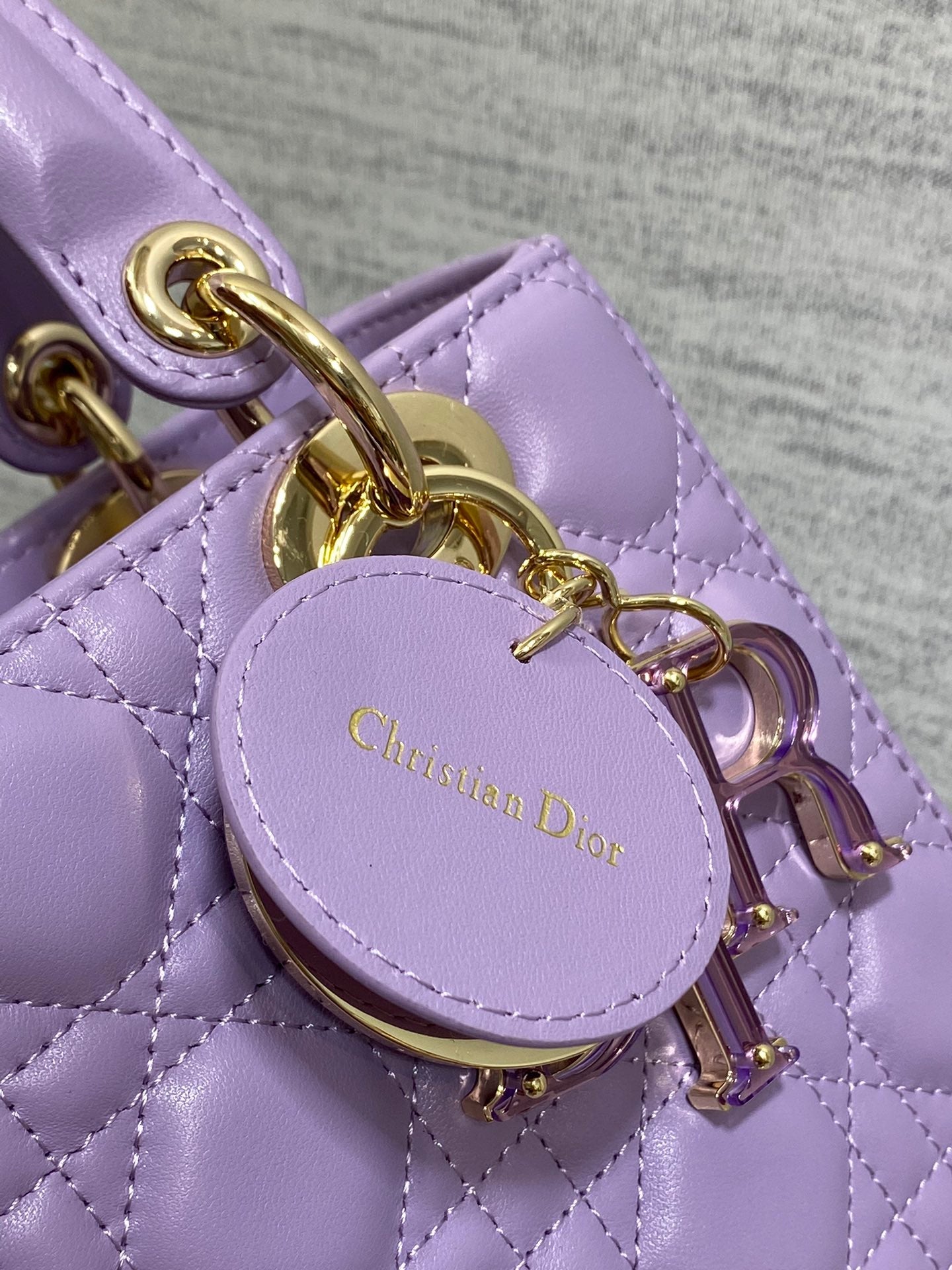 Lady Bag 20cm Violet Lambskin